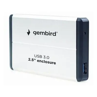 Externí box GEMBIRD pro 2.5" zařízení, USB 3.0, SATA, stříbrný, EE2-U3S-2-S