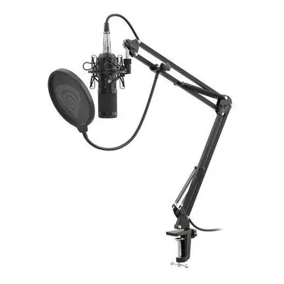 Streamovací mikrofon Genesis Radium 300,XLR, kardioidní polarizace, ohybné rameno, pop-filter, N