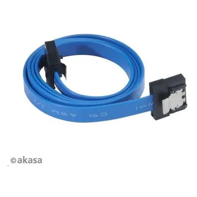 AKASA kabel 7pin SATA III na 7pin SATA III / AK-CBSA05-15BL / modrý / 15cm