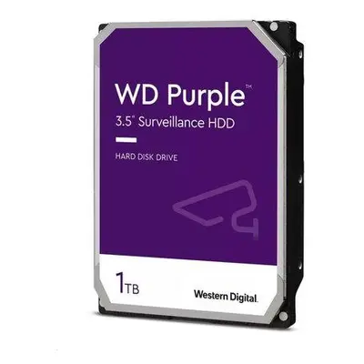 WDC WD11PURZ hdd 1TB SATA3-6Gbps 5400rpm 64MB CMR (řada PURPLE sledovací systémy a kamery) 180MB