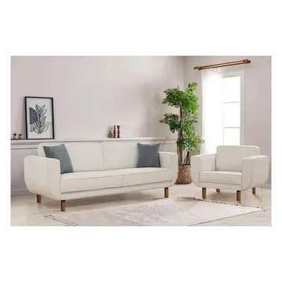 Atelier del Sofa Sofa-Bed Set Lorus Set - Walnut, Cream