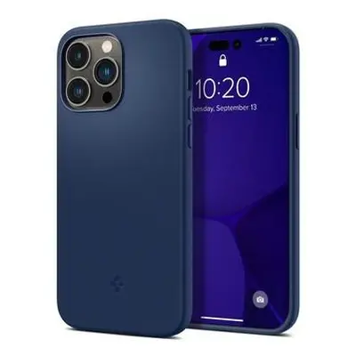 Spigen Silicone Mag Fit iPhone 14 Pro Max modrý