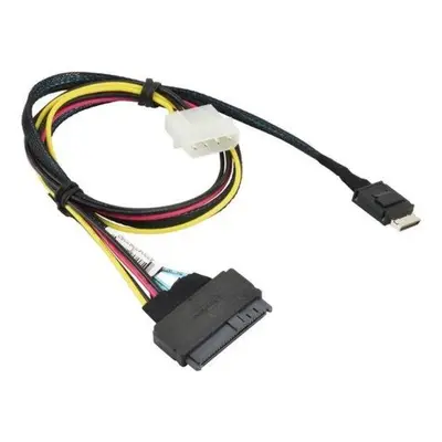 Supermicro 55cm OCuLink to U.2 PCIE SFF-8639 with Molex Power Cable