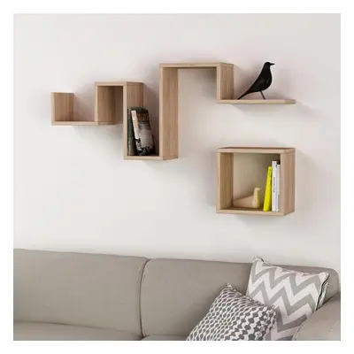 Hanah Home Wall Shelf Follow - Oak Oak