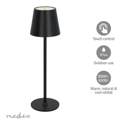 Nedis LTOUT05BK - LED stolní lampa| LED | 1.8 W | 150 lm | 3000 - 6000 K | Černá