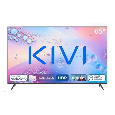 KIVI - 65', UHD, Android TV 11, Černá, 3840x2160, 60 Hz,rep. 2x12W, 101 kWh/1000h , BT5, HDMI 4x