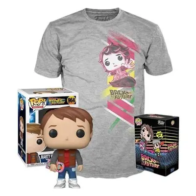 Funko POP! & Tee: Back to the Future - Marty w/Hoverboard XL