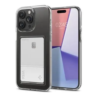 Ochranný kryt Spigen Crystal Slot pro iPhone 15 Pro Max transparentní