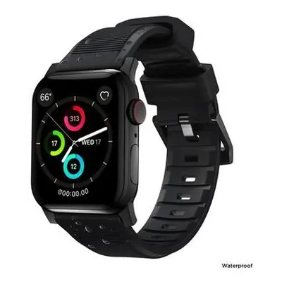 Nomad remienok Rugged Strap pre Apple Watch 44/45/49mm - Black/Black Hardware