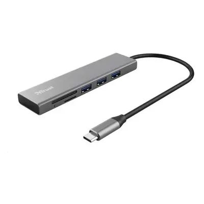 Trust Halyx Fast USB-C Hub & Card reader 24191, 24191