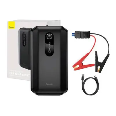 Baseus Super Energy Car Jump Starter 10000mAh, 1000A, USB (černý)