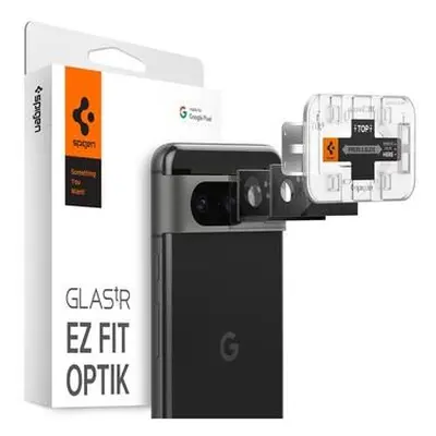 Spigen Glass tR EZ Fit Optik Black 2 Pack ochranné sklo pro Google Pixel 8 Černá