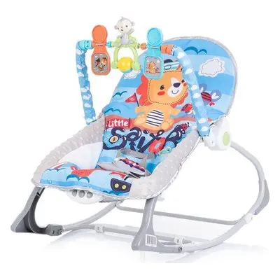 CHIPOLINO Kojenecké lehátko vibrující 2v1 Baby Spa Blue