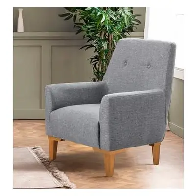 Atelier del Sofa Wing Chair Vina - Grey, Atlantic Pine