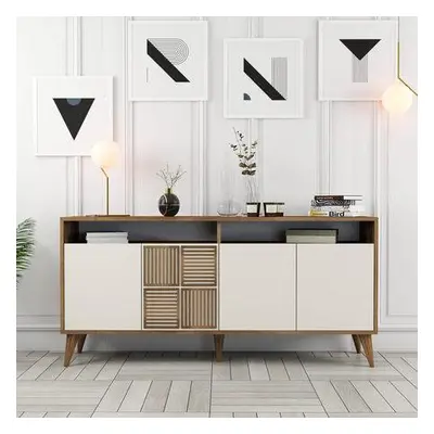 Hanah Home Console Milan 160 - Walnut, Cream