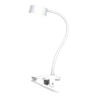 Solight WO3001-W LED stolní nabíjecí lampička, 2W, 210lm, 3CCT, bílá, clip