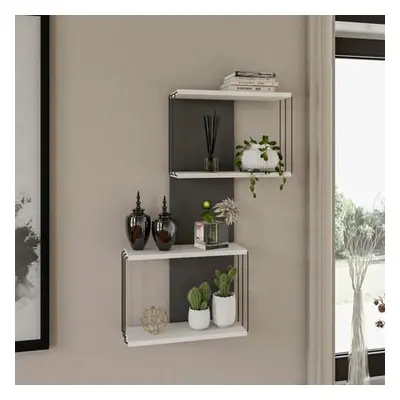 Hanah Home Wall Shelf Destan - White White