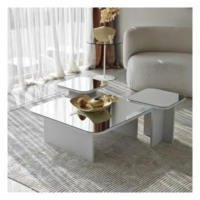 Hanah Home Coffee Table Set Jazz - White White