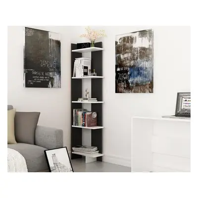 Hanah Home Bookshelf Als - Black, White