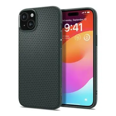 Spigen Liquid Air kryt iPhone 15 Plus zelený