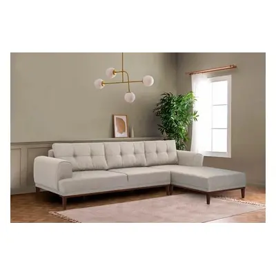 Atelier del Sofa Corner Sofa Vina Corner - Cream Walnut