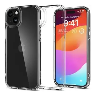 Ochranný kryt Spigen Crystal Hybrid pro iPhone 15 transparentní