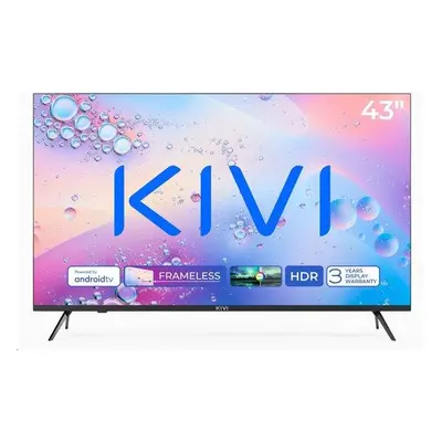 KIVI - 43', UHD, Android TV 11, Černá, 3840x2160, 60 Hz, rep. 2x12W, 50 kWh/1000h , BT5.1, HDMI 