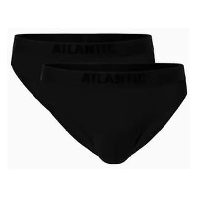 Atlantic Pánské bambusové slipy 2Pack - černé Velikost: M, Černá