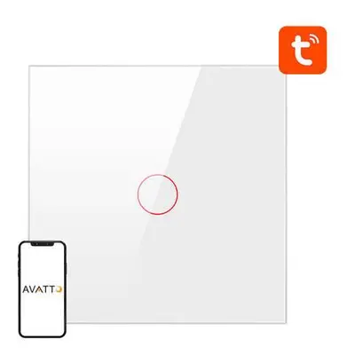 Smart Light Switch ZigBee Avatto ZTS02-EU-W1 1 Way TUYA (white)