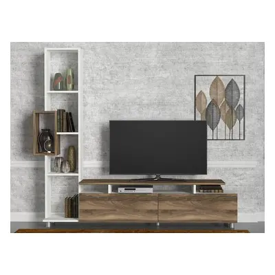 Hanah Home TV Unit Tulip - White, Walnut