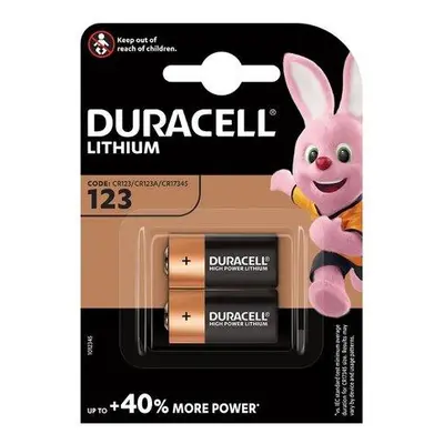 Duracell Ultra lithiová baterie CR123A 2 ks