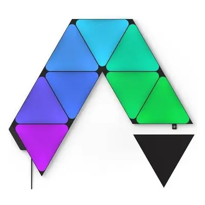 Nanoleaf Shapes Black Triangles Starter Kit chytré trojúhelníkové osvětlení, 9 kusů