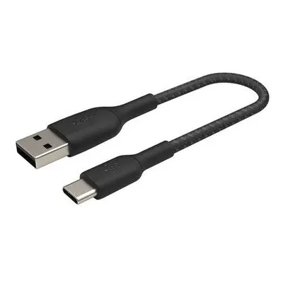 Belkin USB-C kabel, 15cm, černý - odolný