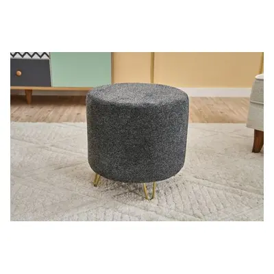 Atelier del Sofa Pouffe Asmara Gabbana 3V-11 - Anthracite, Gold