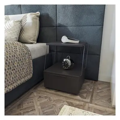 Hanah Home Nightstand Tekoba - Anthracite Anthracite