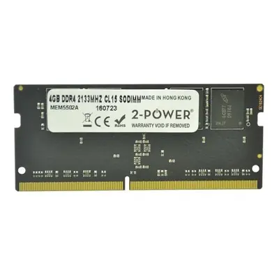 2-Power 4GB PC4-17000S 2133MHz DDR4 CL15 Non-ECC SoDIMM 1Rx8, 1,2V, MEM5502A