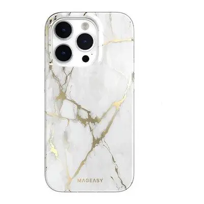 SwitchEasy kryt Marble Case pre iPhone 14 Pro - Champagne White