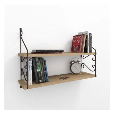 Hanah Home Wall Shelf Seramoni 2'li - Oak Oak