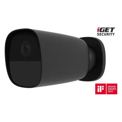 iGET SECURITY EP26 Black - WiFi bateriová FullHD kamera, IP65, samostatná i pro alarm M5-4G a M4