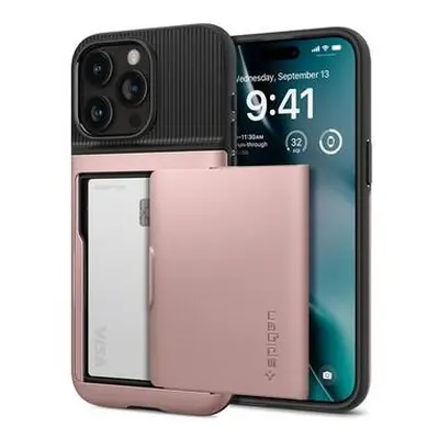 Spigen Slim Armor CS kryt iPhone 15 Pro růžovozlatý