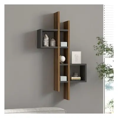 Hanah Home Wall Shelf Emse - Oak, Anthracite