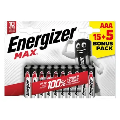 Energizer MAX Plus - Mikrotužka AAA/12 ks - 8+4 zdarma