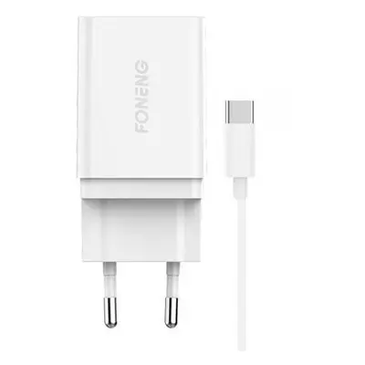 Rychlonabíječka Foneng 1x USB K300 + kabel USB na USB-C