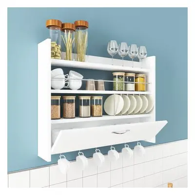 Hanah Home Kitchen Shelf Knott - White White