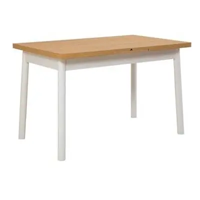 Hanah Home Extendable Dining Table Oliver Open - Karina White White