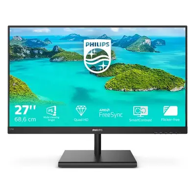 PHILIPS 275E1S/00 27" IPS LED 2560x1440 50 000 000:1 4ms 300cd DP HDMI černý, 275E1S/00