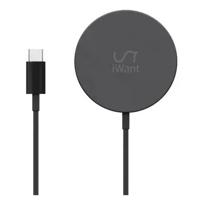 iWant MagSafe iPhone nabíječka + 20W USB-C adaptér černá