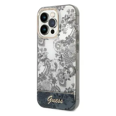 Guess PC/TPU Toile De Jouy kryt iPhone 14 Pro šedý