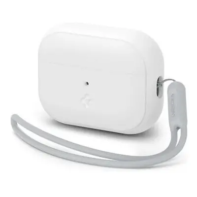 Spigen Silicone Fit pouzdro s poutkem Apple AirPods Pro (2nd Gen) bílé