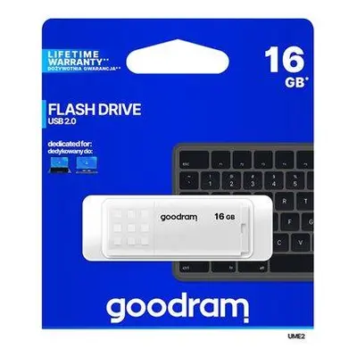 GOODRAM memory USB UME2 16GB USB 2.0 White, UME2-0160W0R11